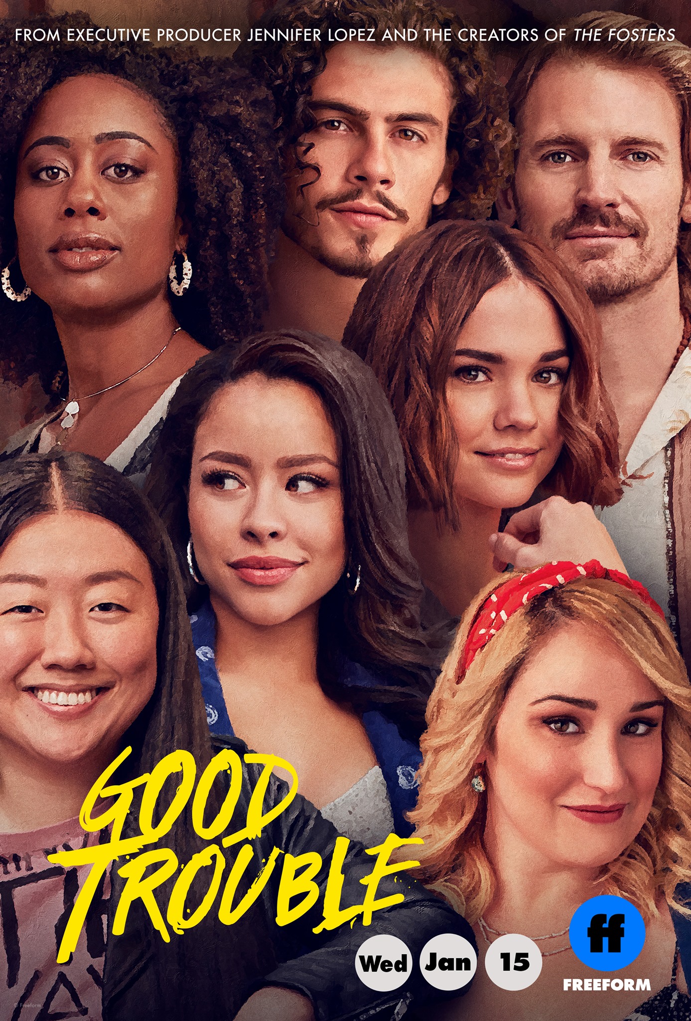 Release information for Season 5 of Good Trouble, including the cast
