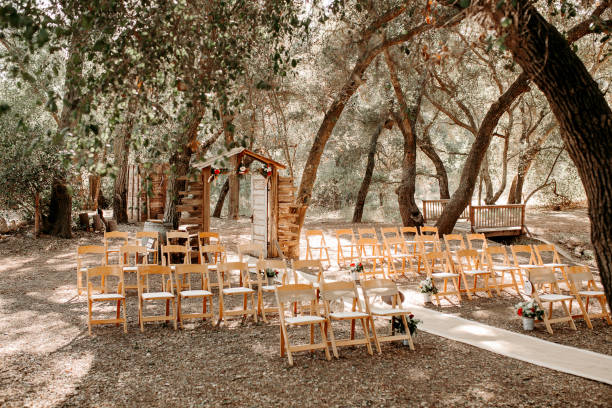 chairs on a wedding venue