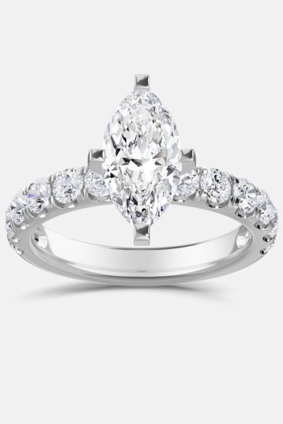 Marquise Diamond Engagement Rings
