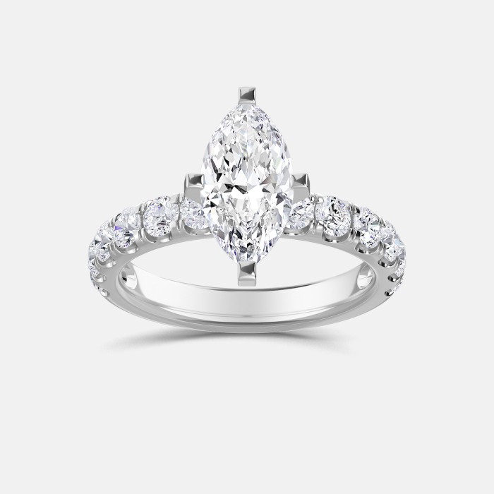 Marquise Diamond Engagement Rings