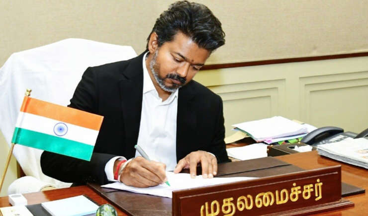 CM Vijay Always Wears a Black Coat